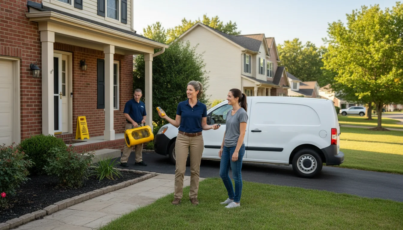 Water restoration image for Water Damage & Restoration Services in Kempner, TX